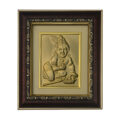 Ladoo Gopal Ji Photo Frames | Ladoo Gopal Ji Gold Plated Frame for Home Temple | God's & Goddesses Photoframes | Spiritual & Religious Frame