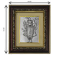 Shri Nath ji Photo Frames | Shri Nath ji Silver Plated Frame for Home Temple | God's & Goddesses Photoframes | Spiritual & Religious Frame