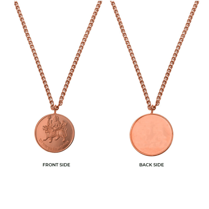Durga Mata Copper Pendant, Durga Mata Pre-energize Copper Locket