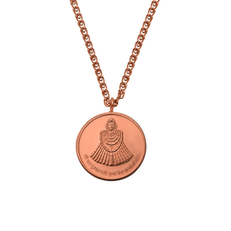 Khatu Shyam Ji Copper Pendant, Khatu Shyam Pre-energize Copper Locket