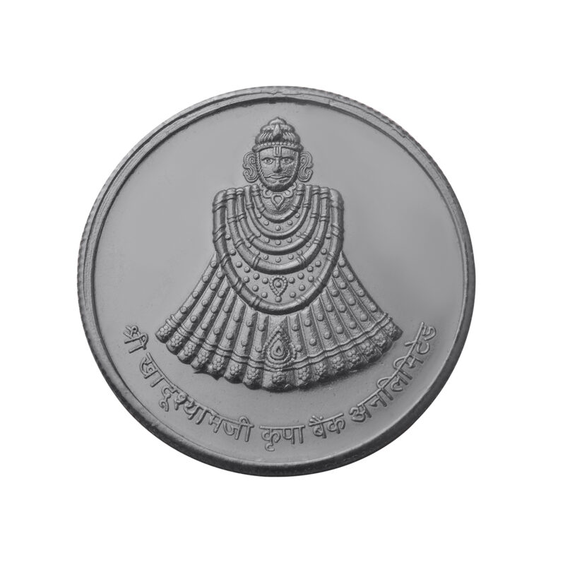 Khatu Shyam Silver Plated Coins (Set of 7 Coins) | Khatu Shyam Coins | Religious Coins