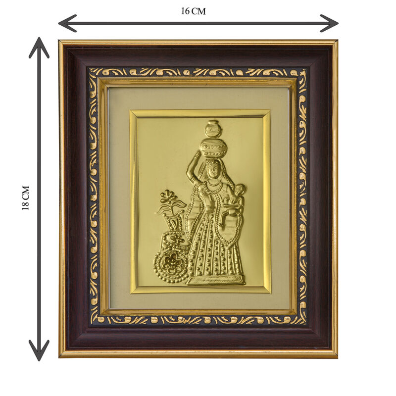 Paniharin Gold Plated Photo Frame | Good Omen | Subh Sakun | Shakun Sastra | Paniharin