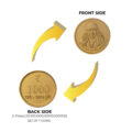Sai Baba Gold Plated Coin (Set of 7 Coins) | Sai Baba Coins | Religious Coins
