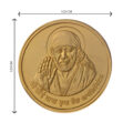 Sai Baba Gold Plated Coin (Set of 7 Coins) | Sai Baba Coins | Religious Coins
