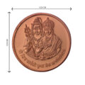 Shiv Parvati Copper Coins (Set of 7 Coins) | Shiv Parvati Ji Coins | Religious Coins