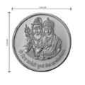 Shiv Parvati Silver Plated Coins (Set of 7 Coins) | Shiv Parvati Ji Coins | Religious Coins
