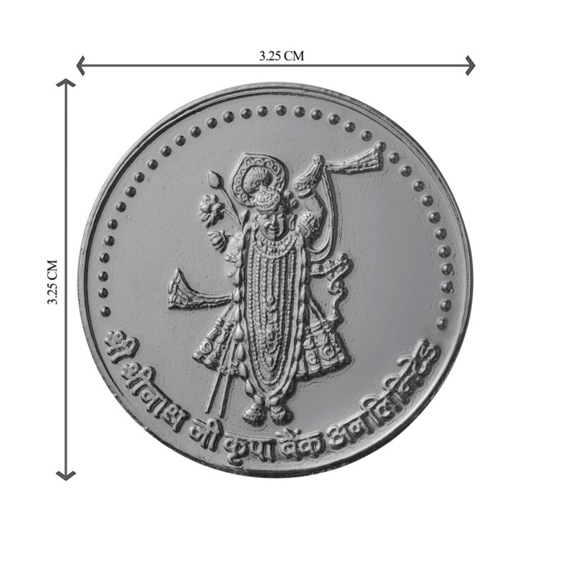 Shri Nath Ji Silver Plated Coins (Set of 7 Coins) | Shri Nath Ji Coins | Religious Coins