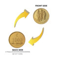 Sita Ram Ji Gold Plated Coin (Set of 7 Coins) | Sita Ram Coins | Religious Coins