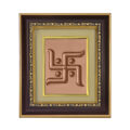 Swastik Copper Photo Frame | Good Omen | Subh Sakun | Shakun Sastra | Swastik