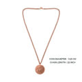 Vaishno Mata Copper Pendant, Sherawali Mata Copper Pendants, Jai Mata Di Copper Pendant