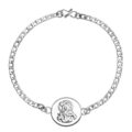 Shree Krishan Ji Silver Plated Bracelet for Men, Women, Boys and Girls