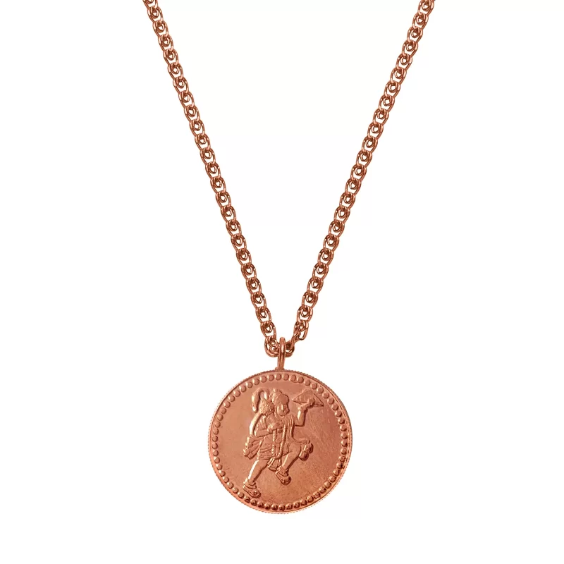 Pray Everyday Hanuman Ji Pendant, Pre-energize Copper Pendant for Ladies and Children