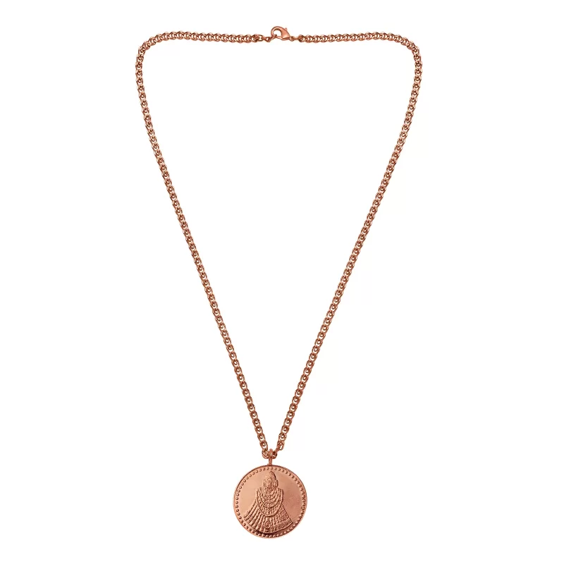 Pray Everyday Khatu Shyam Ji Pendant, Pre-energize Copper Pendant for Ladies & Children