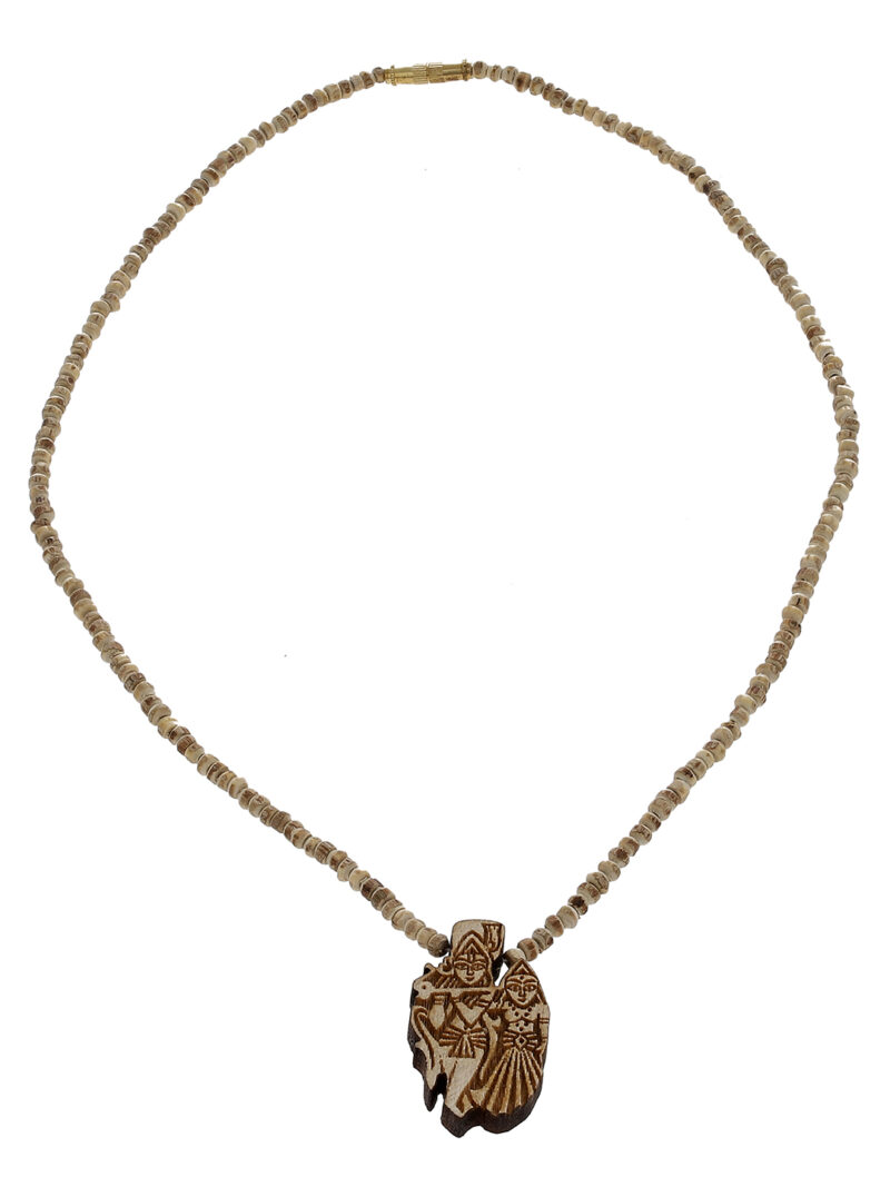 Tulsi Mala with Radha Krishna Pendant (Pack of 2)