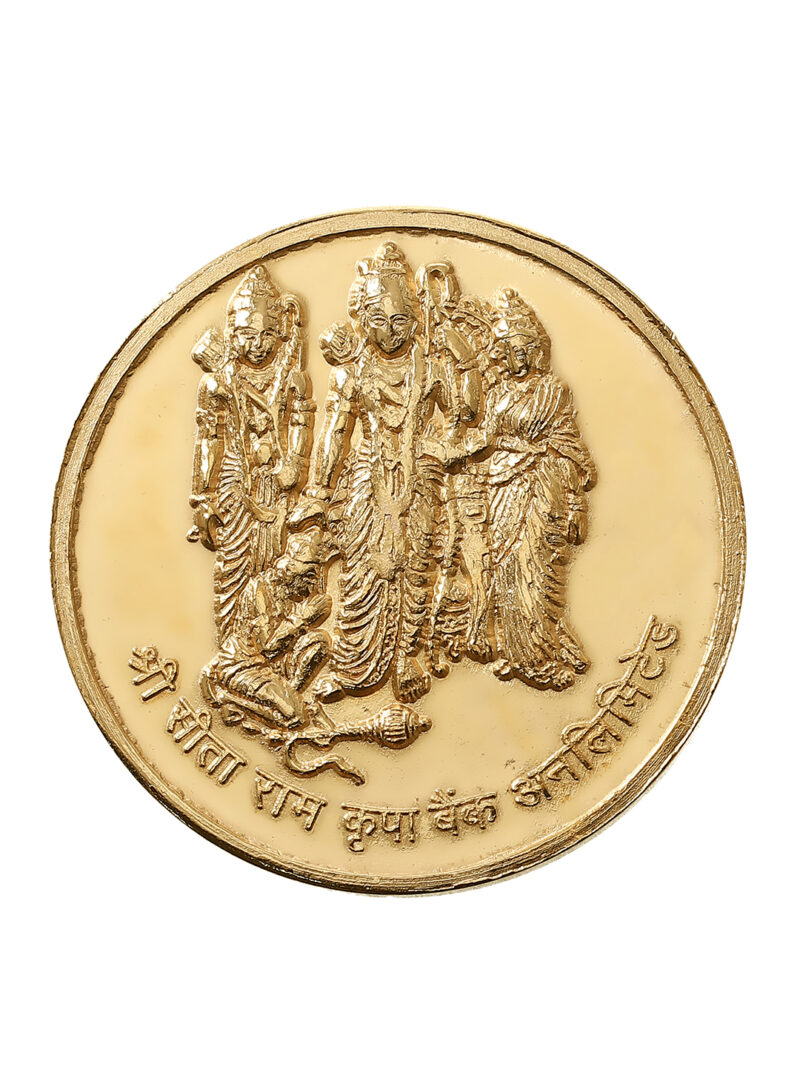 Pray Everyday Ram Mandir Pran Pratistha Commemorative 3 Coins Set (Copper, Silver-Gold Plated)