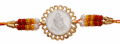 Shyam Baba / Khatu Shyam Ji (Silver Plated) Religious Rakhi