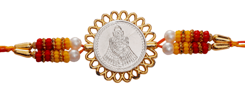 Shyam Baba / Khatu Shyam Ji (Silver Plated) Religious Rakhi