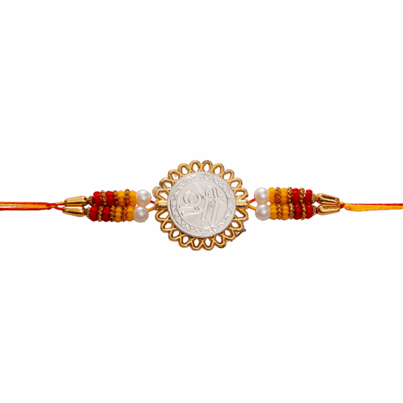 "Shree" Silver Plated Religious Rakhi