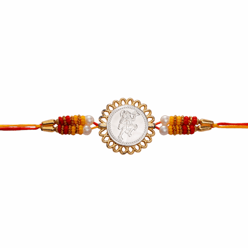Hanuman Ji (Silver Plated) Religious Rakhi