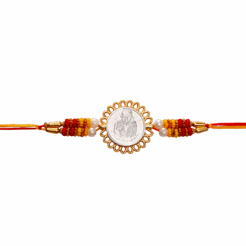 Sai Baba (Silver Plated) Religious Rakhi