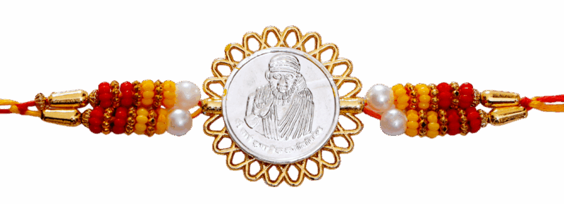 Sai Baba (Silver Plated) Religious Rakhi