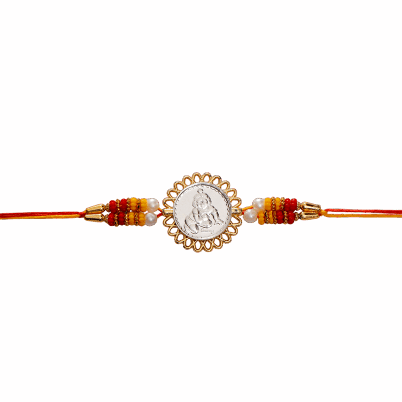 Ladoo Gopal Ji (Silver Plated) Religious Rakhi