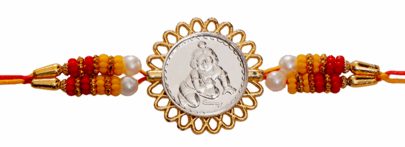 Ladoo Gopal Ji (Silver Plated) Religious Rakhi