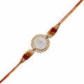 Jain Symbol (Silver Plated) Religious Rakhi