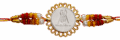 Jain Symbol (Silver Plated) Religious Rakhi