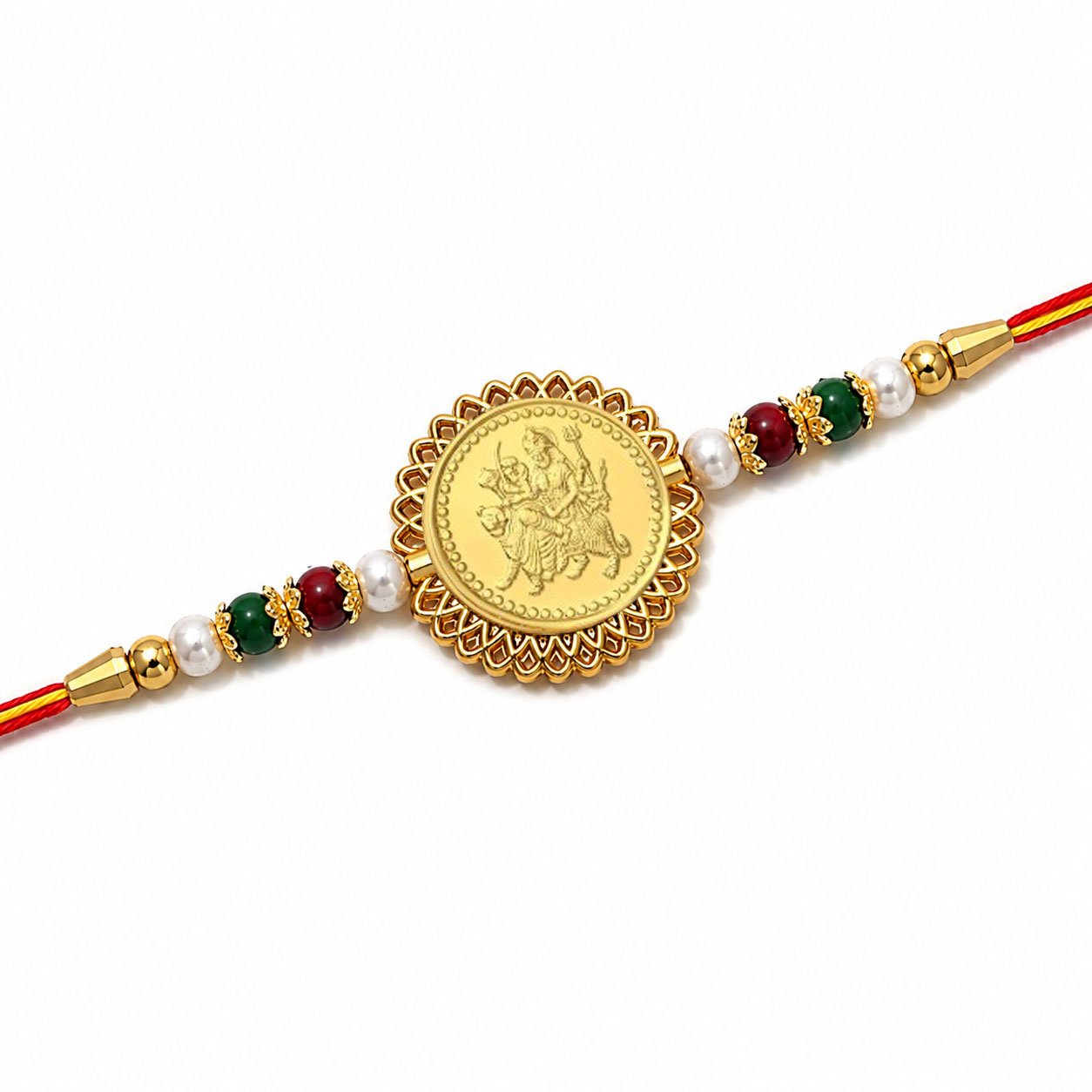 Durga Mata (Golden Plated) Religious Rakhi