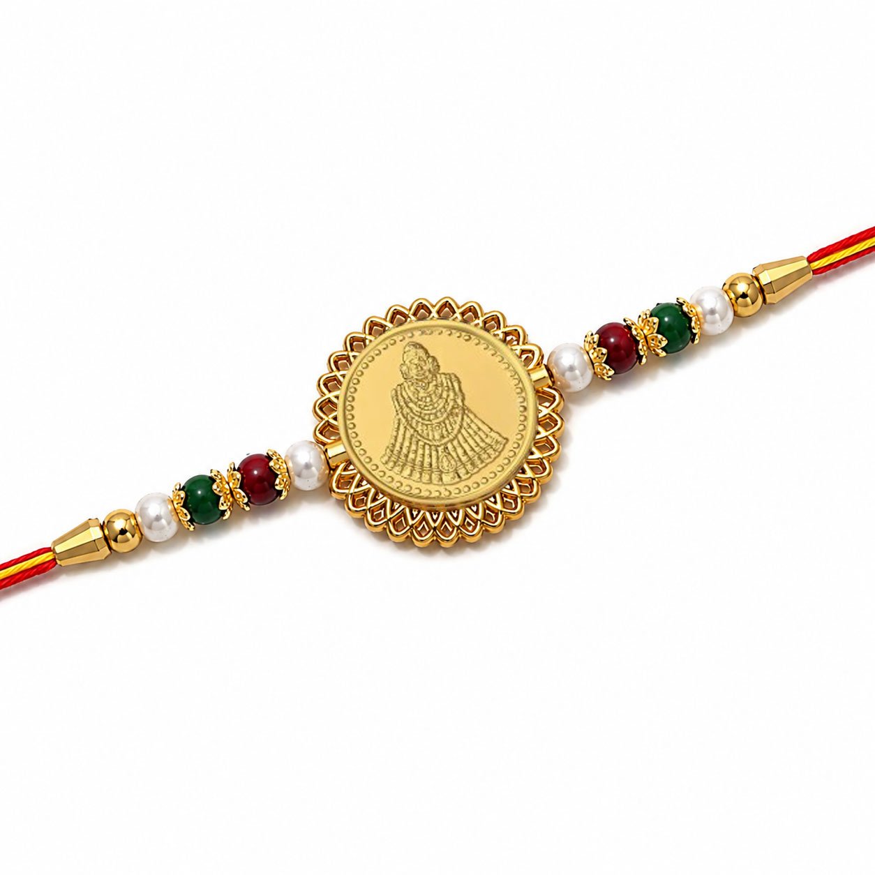 Shyam Baba / Khatu Shyam Ji (Golden Plated) Religious Rakhi