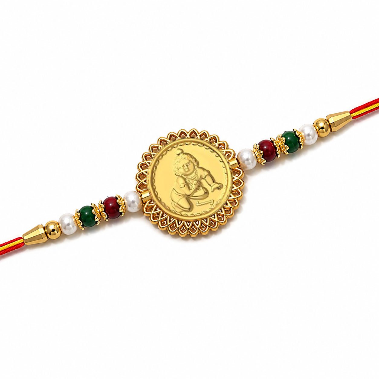 Ladoo Gopal Ji (Golden Plated) Religious Rakhi
