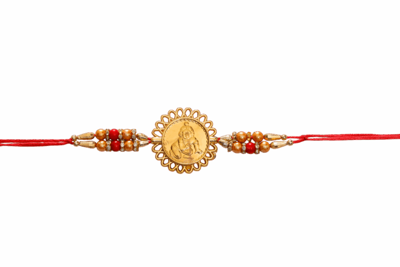Ladoo Gopal Ji (Golden Plated) Religious Rakhi
