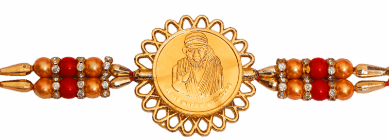 Sai Baba (Golden Plated) Religious Rakhi