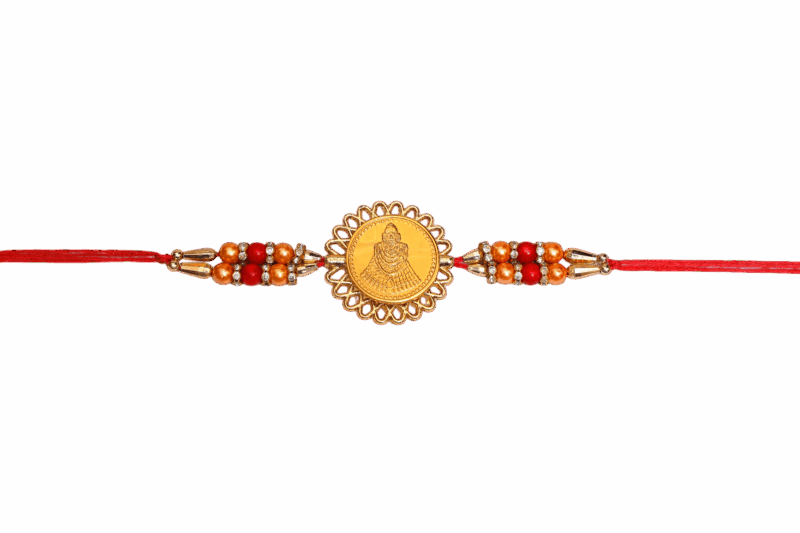 Shyam Baba / Khatu Shyam Ji (Golden Plated) Religious Rakhi