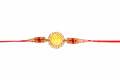 "Khanda" Sikh Symbol (Golden Plated) Religious Rakhi
