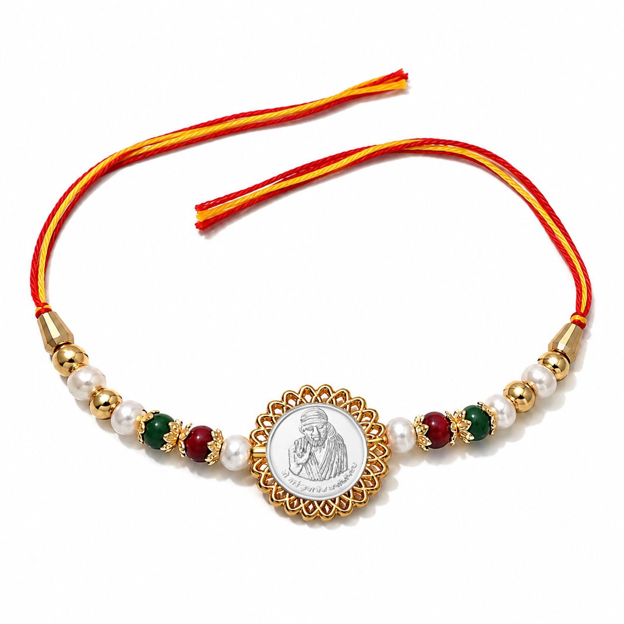 Sai Baba (Silver Plated) Religious Rakhi