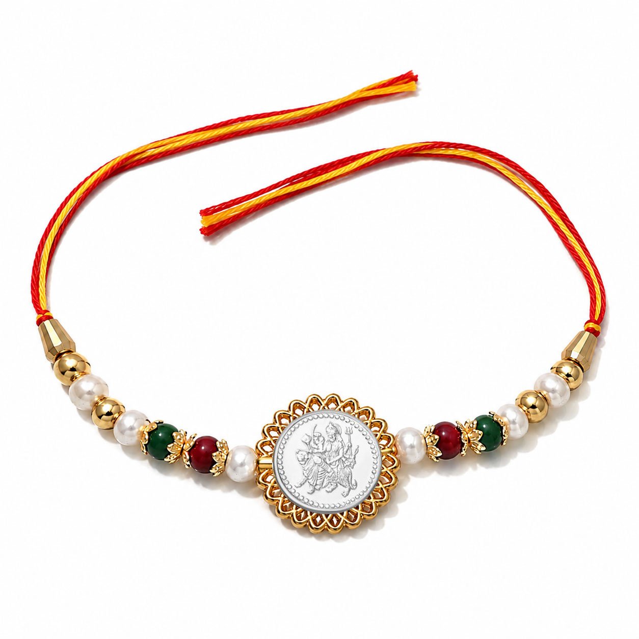 Durga Mata (Silver Plated) Religious Rakhi