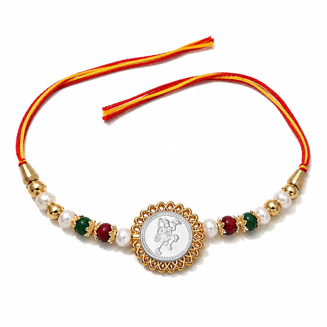 Hanuman Ji (Silver Plated) Religious Rakhi