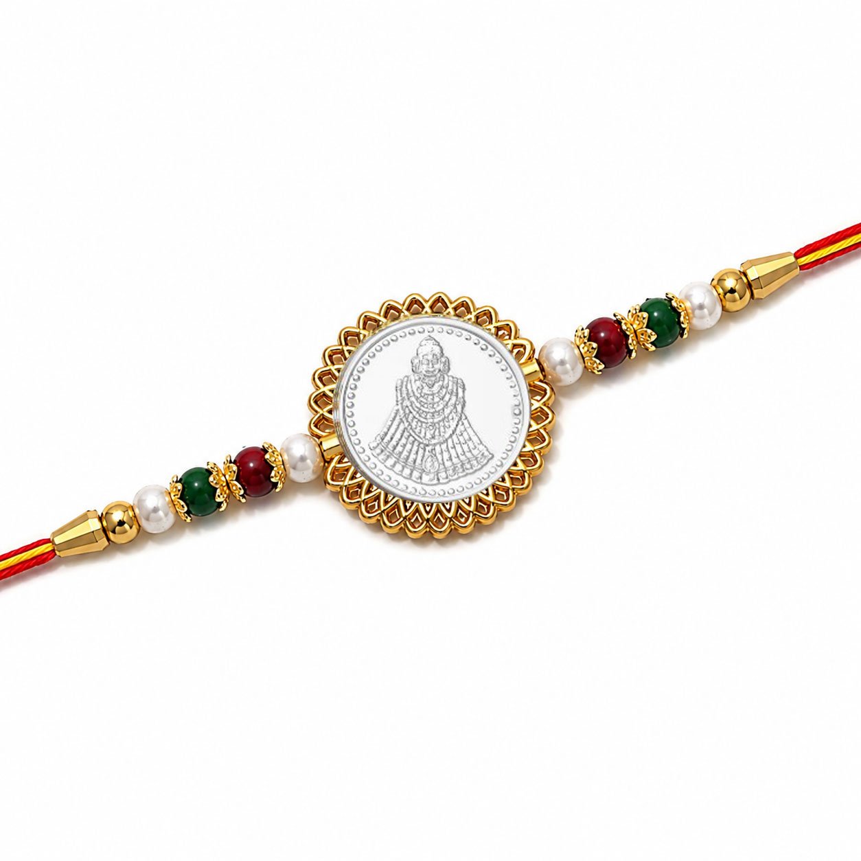 Shyam Baba / Khatu Shyam Ji (Silver Plated) Religious Rakhi