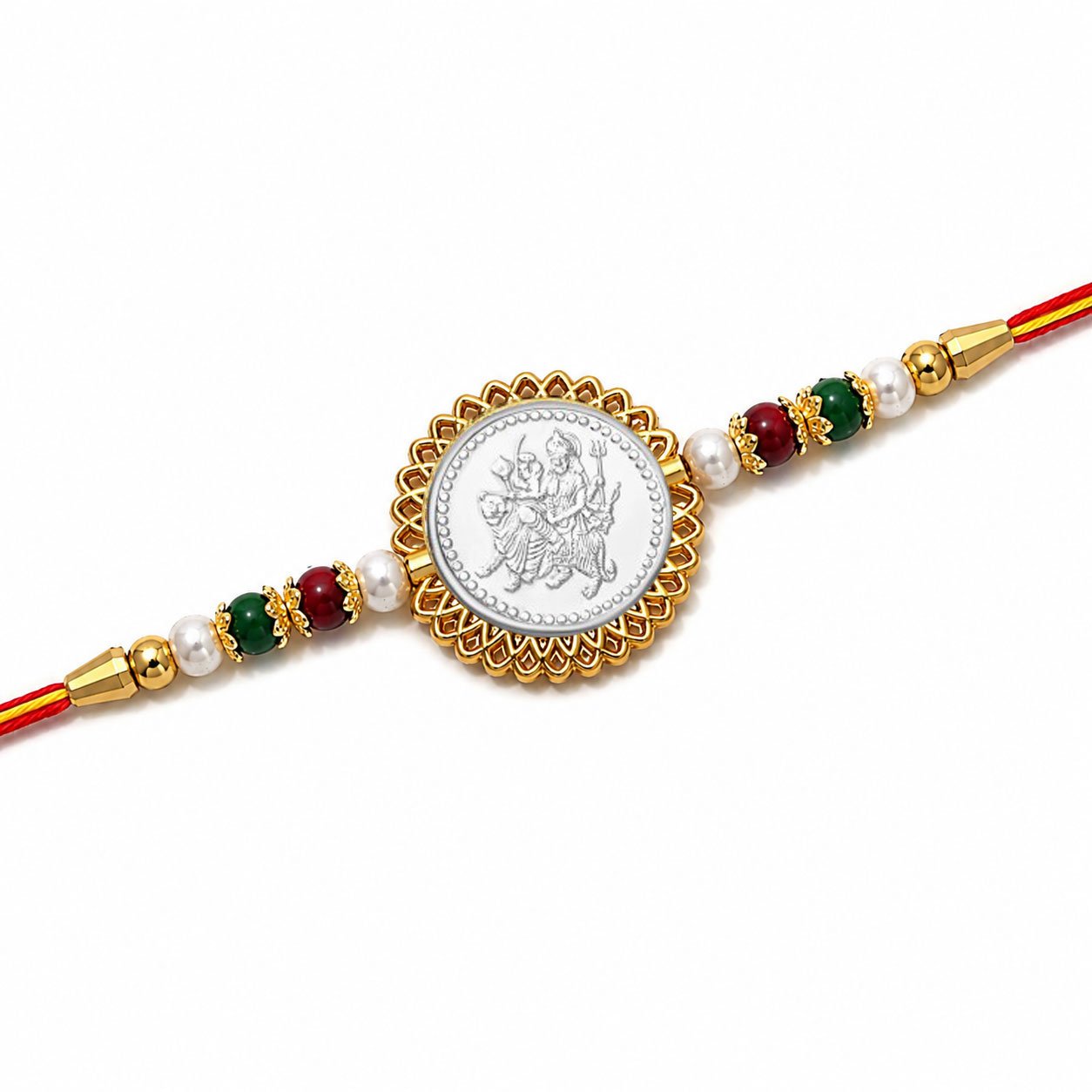 Durga Mata (Silver Plated) Religious Rakhi