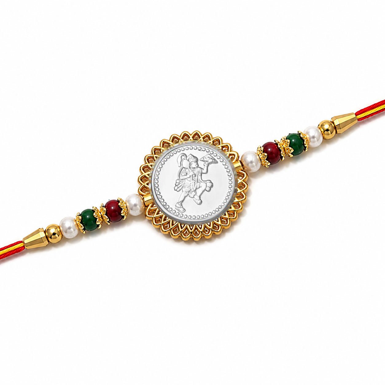 Hanuman Ji (Silver Plated) Religious Rakhi
